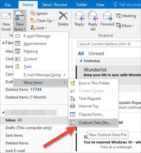 backup email office 365 online|Create an Outlook Data File (.pst) to save your .
